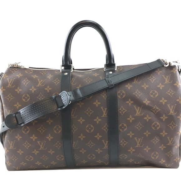 Keepall Duffle Strap 45 Calf Leather Travel Bag